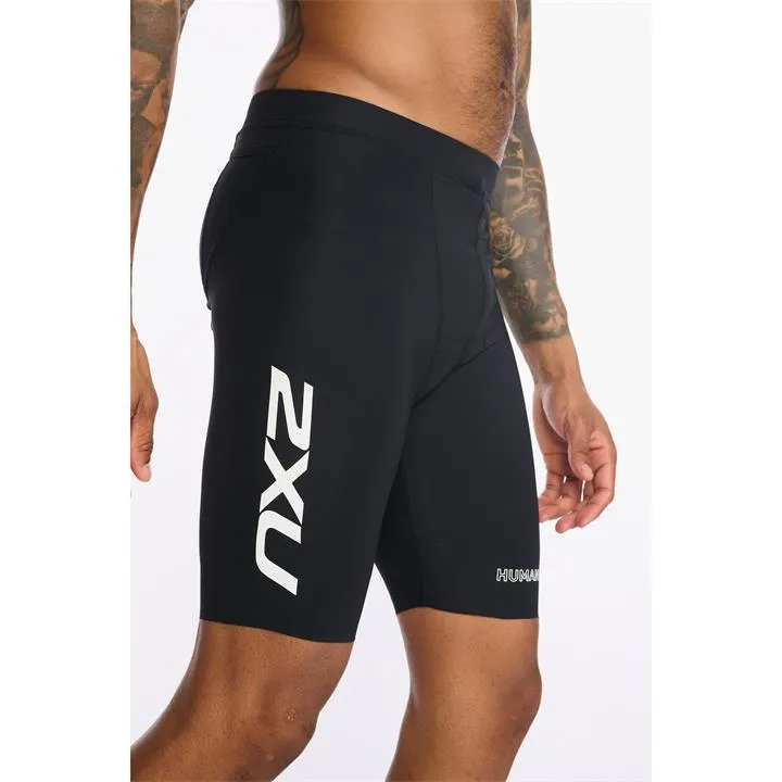 2XU Aero 9 Inch Tri Shorts - Black/White