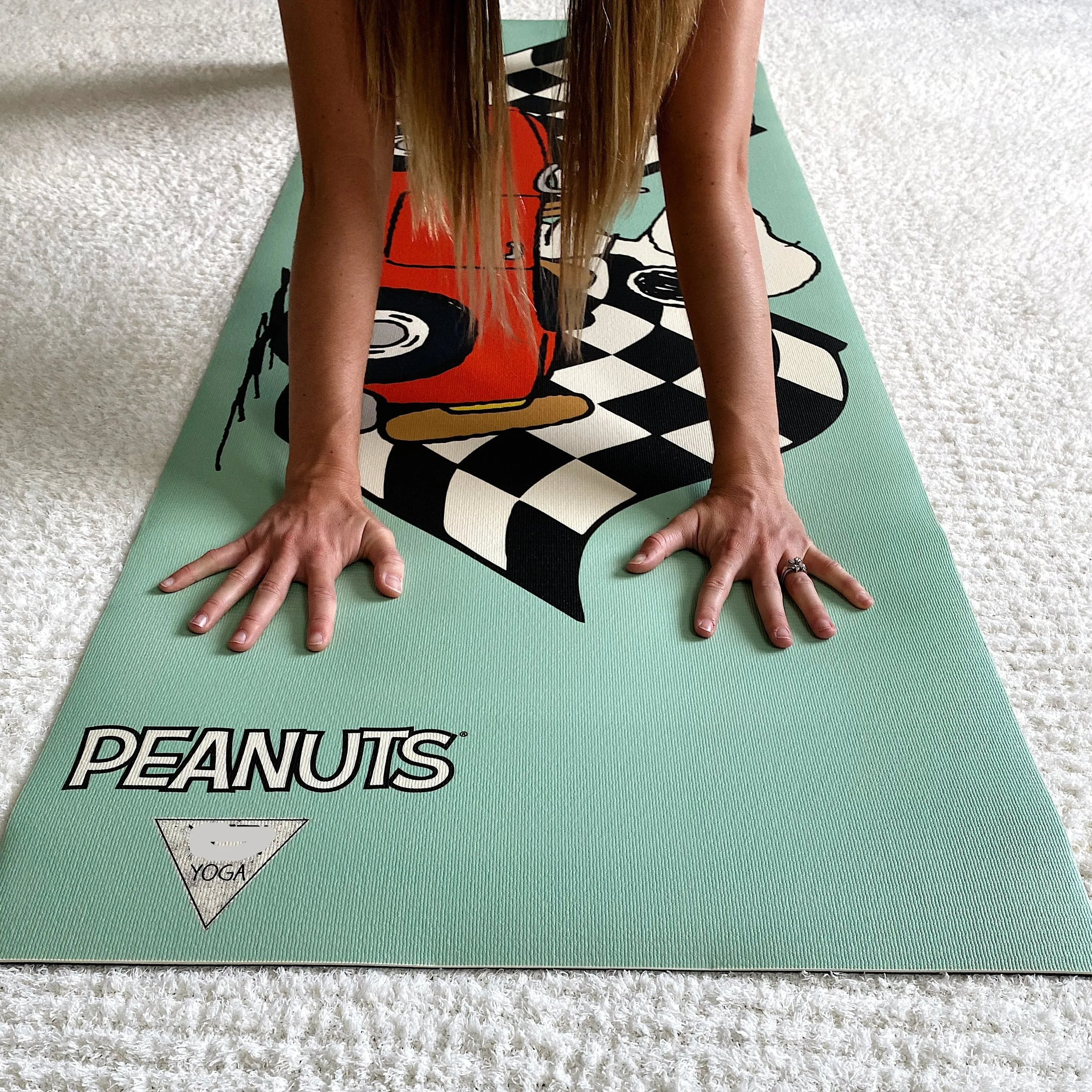 Ascend Snoopy Race Car Yoga Mat