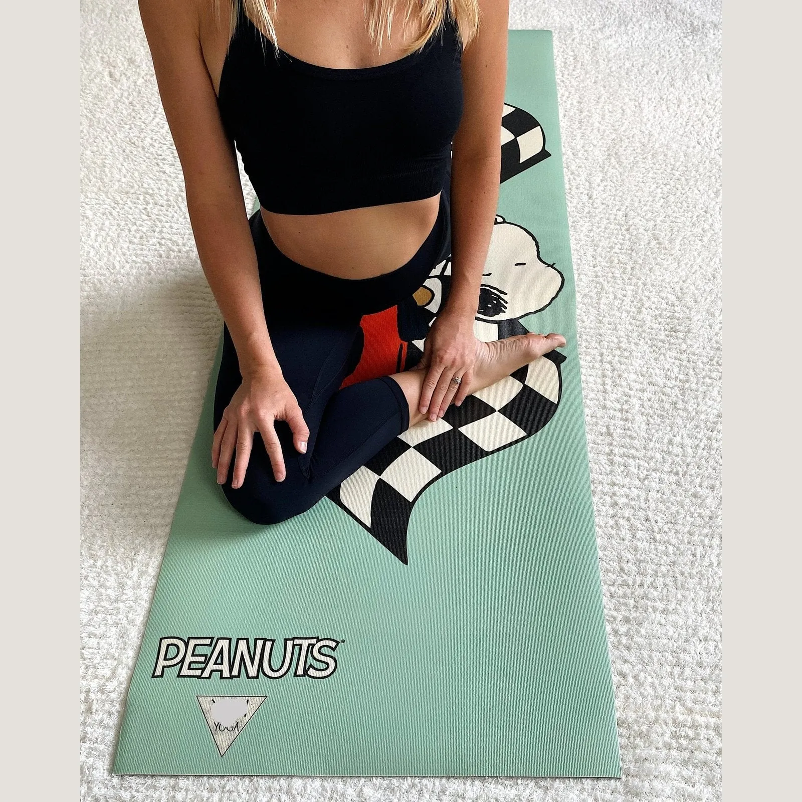 Ascend Snoopy Race Car Yoga Mat