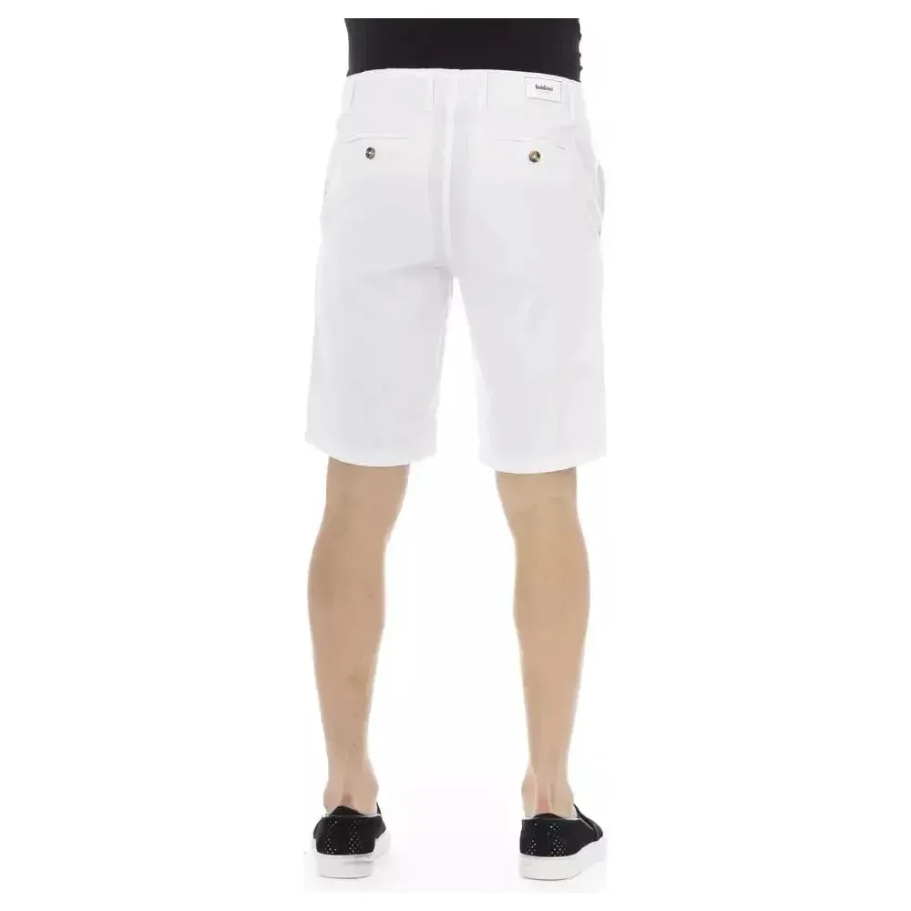 Baldinini Trend White Cotton Men Bermuda Short