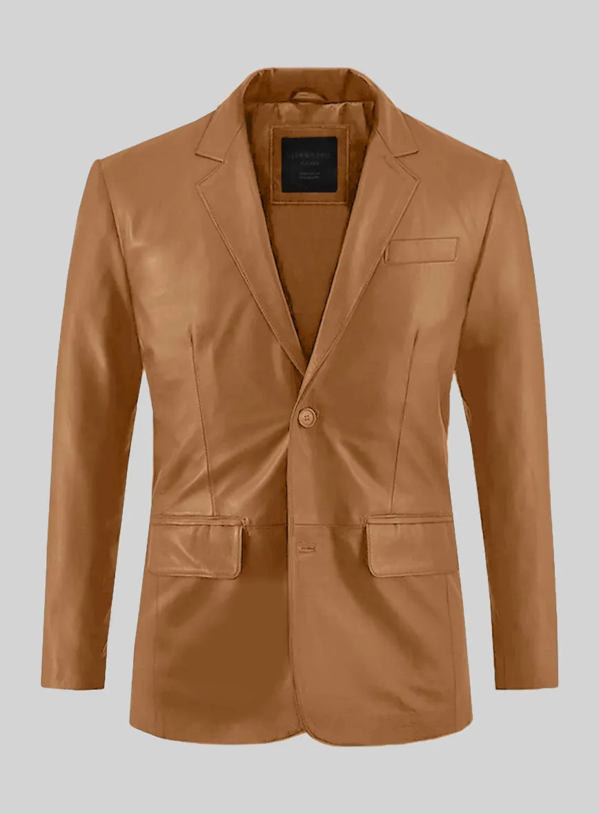 Bella Brown Leather Suit