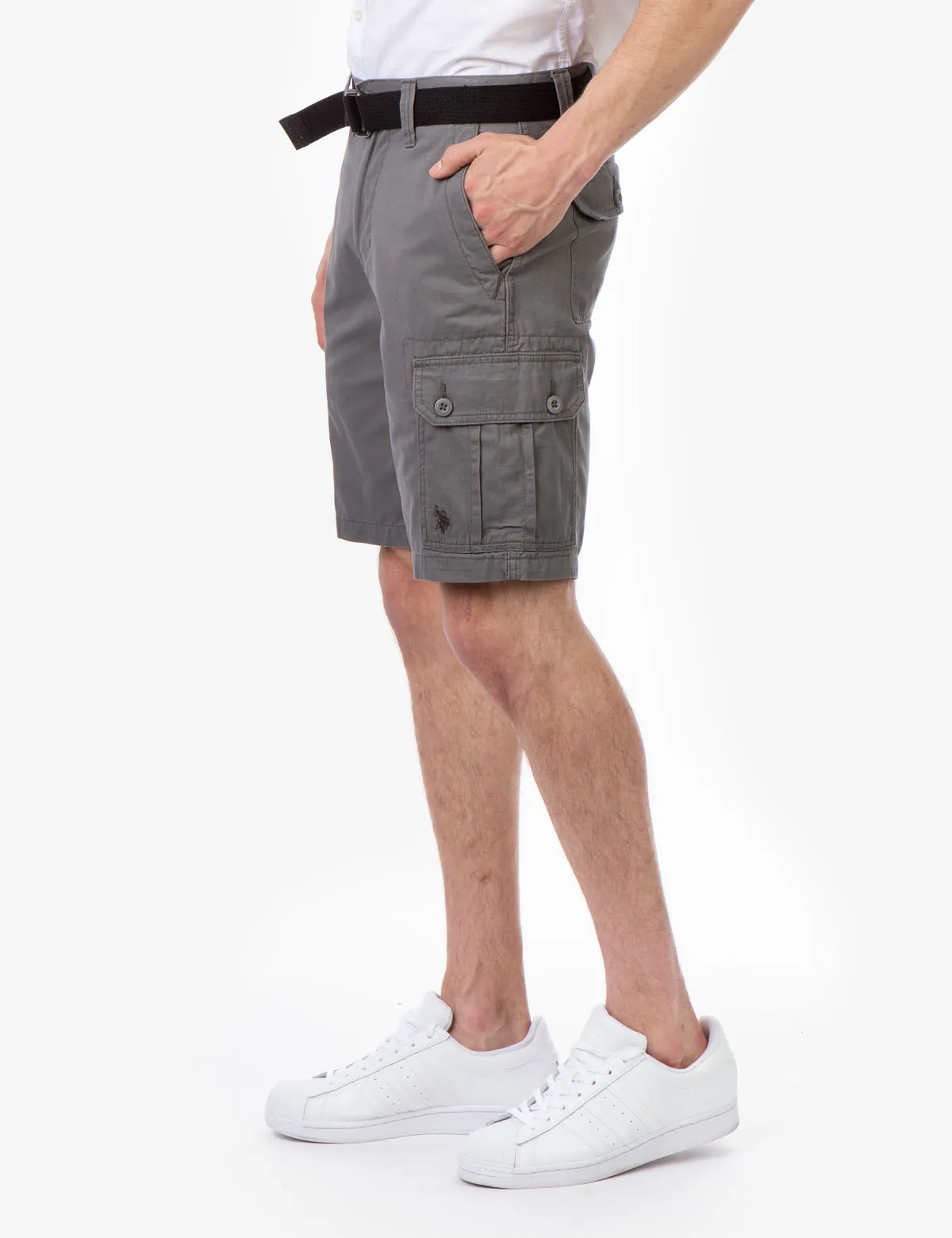 BELTED CARGO SHORTS