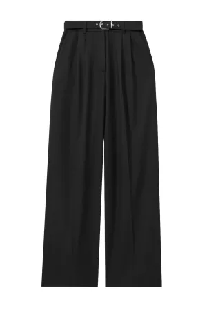 Belted Wide Leg Trousers