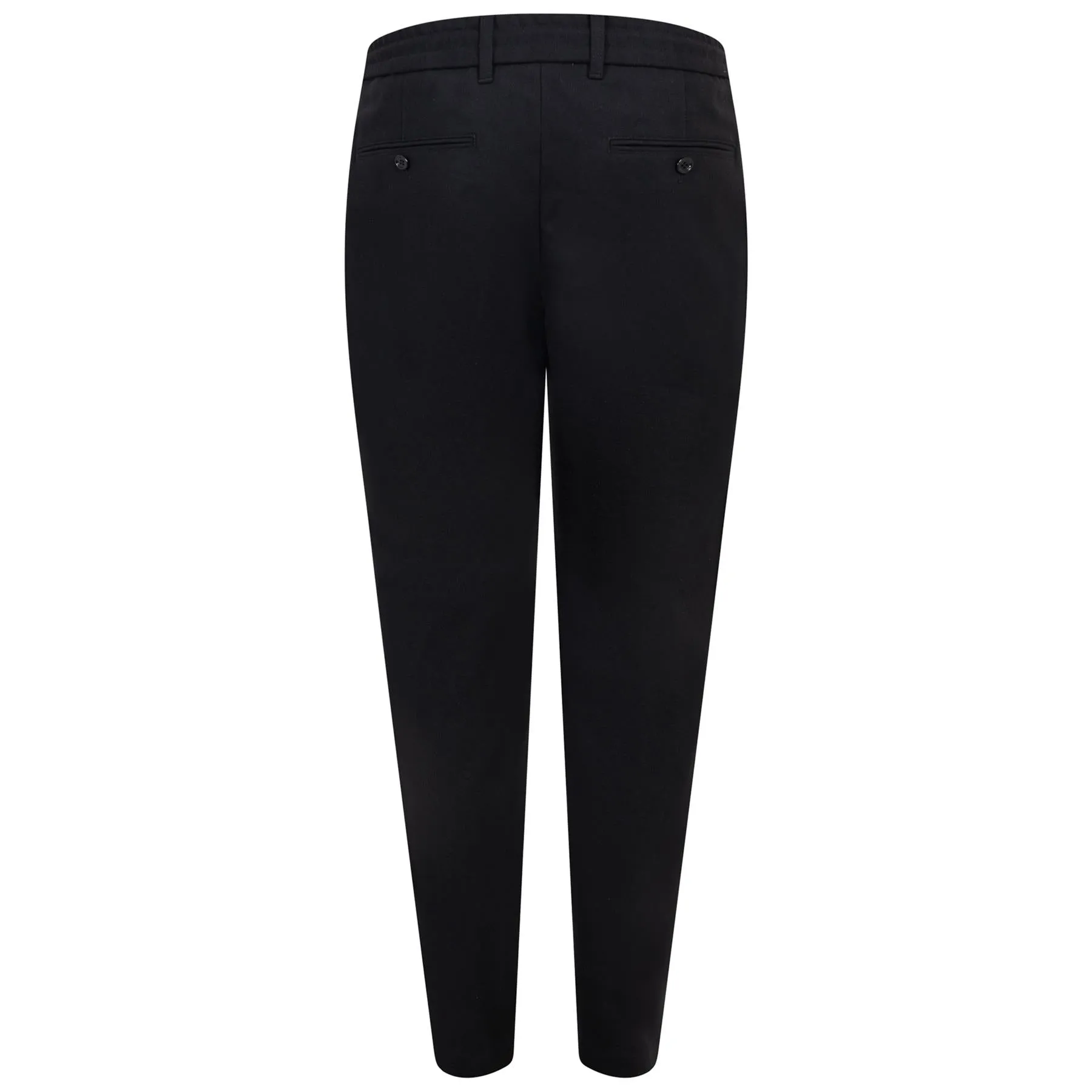 C-Perin-234 Cotton Relaxed Fit Trousers Black - W23