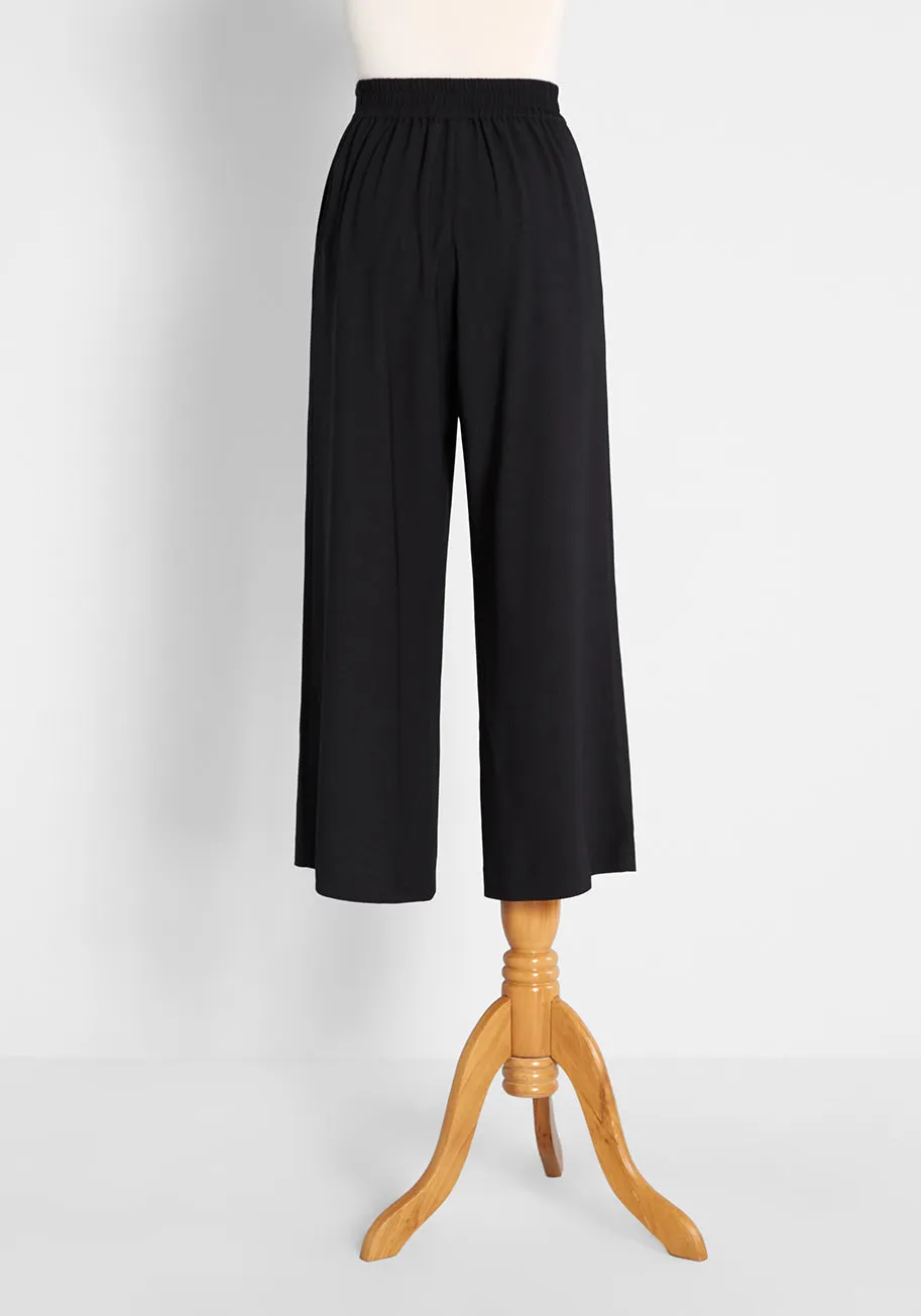 Calmness and Couture Cropped Pants