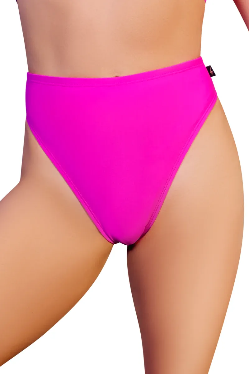 Cleo the Hurricane High Rider Hot Pants - Hot Pink