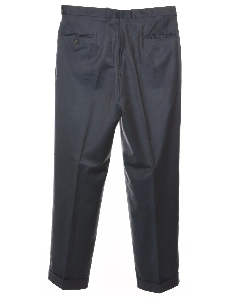 Dark Grey Straight-Fit Trousers - W36 L33