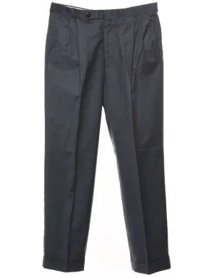 Dark Grey Straight-Fit Trousers - W36 L33