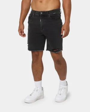 Dead Studios Relaxed Denim Shorts Washed Black