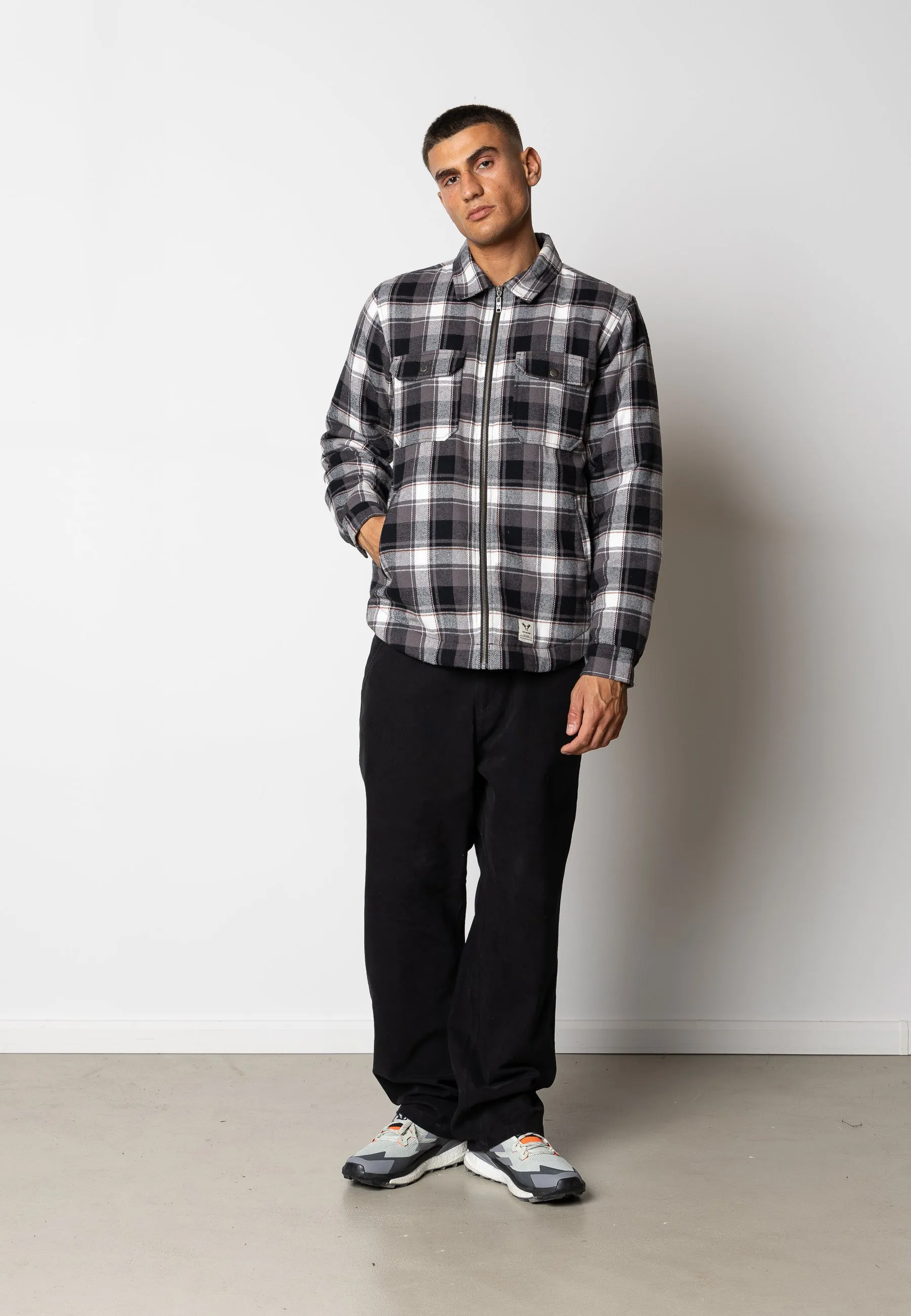 DERECK CANVAS TROUSERS - Black