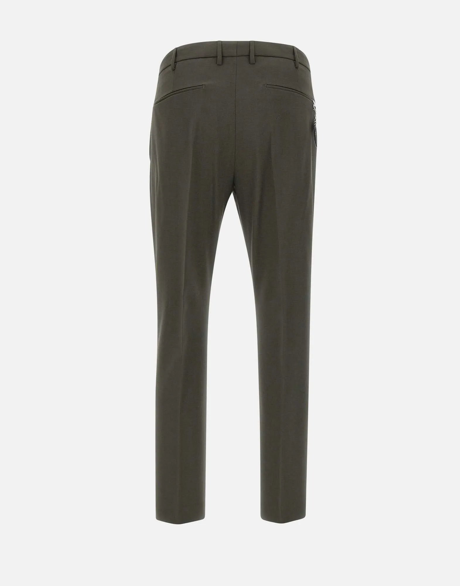 Dieci Wool Trousers in Olive Green