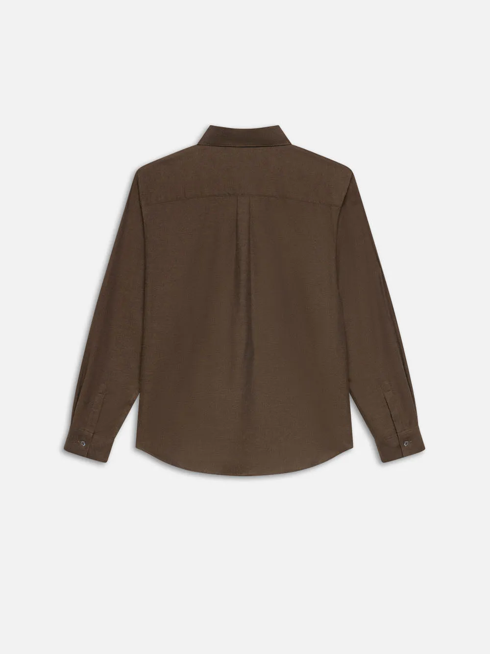 Double Pocket Wool Blend Shirt -- Soft Mocha