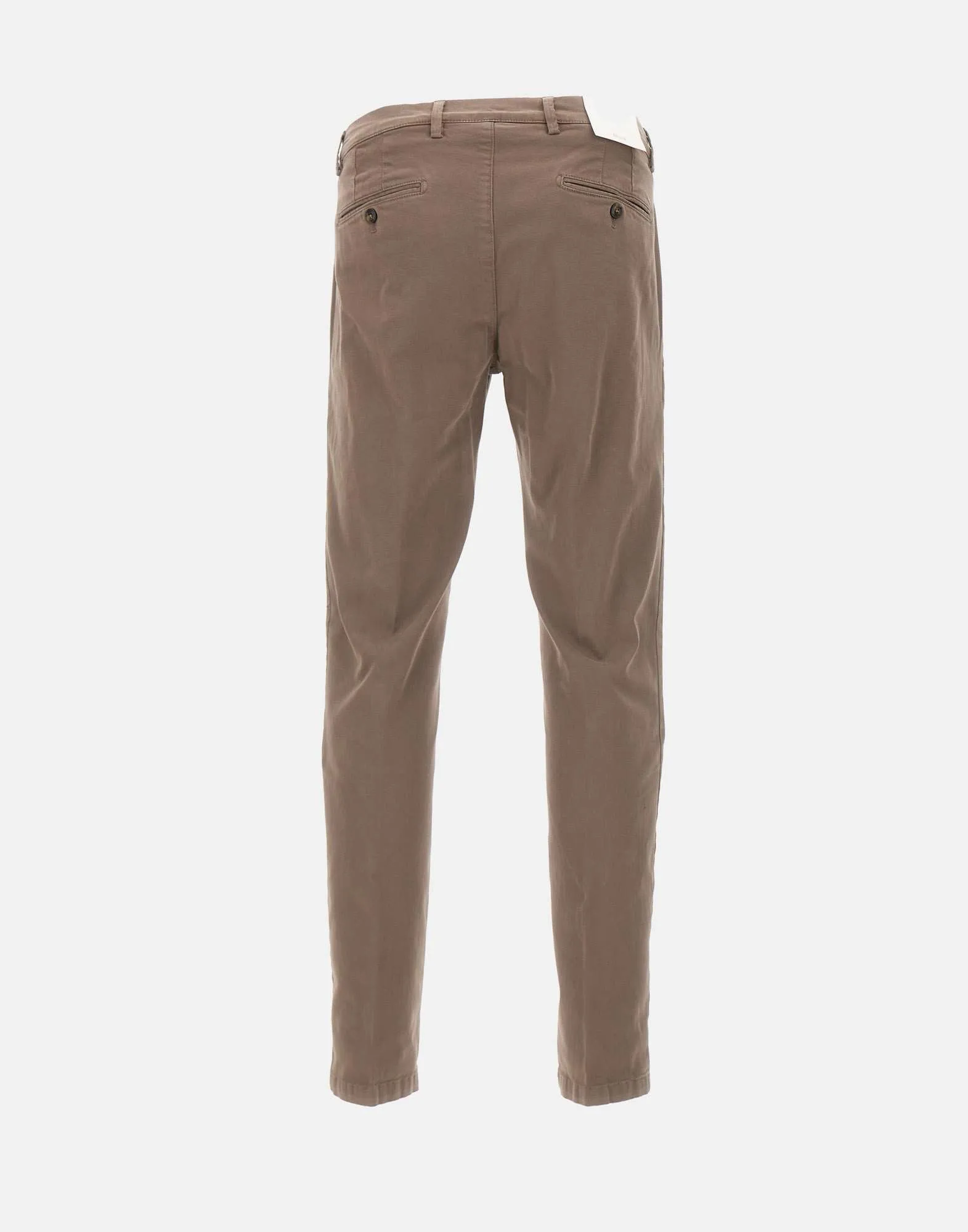 Dove Grey Stretch Cotton Trousers