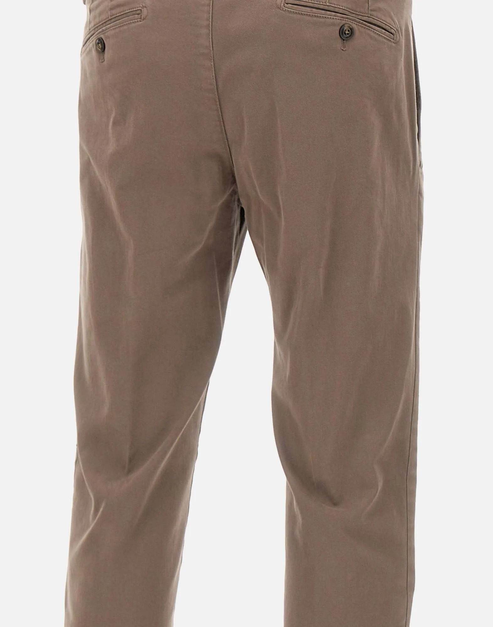 Dove Grey Stretch Cotton Trousers