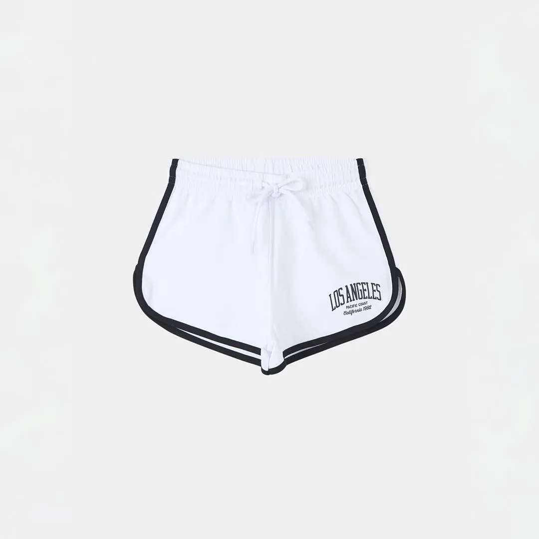 Drawstring Waist with Contrasting Profile Shorts