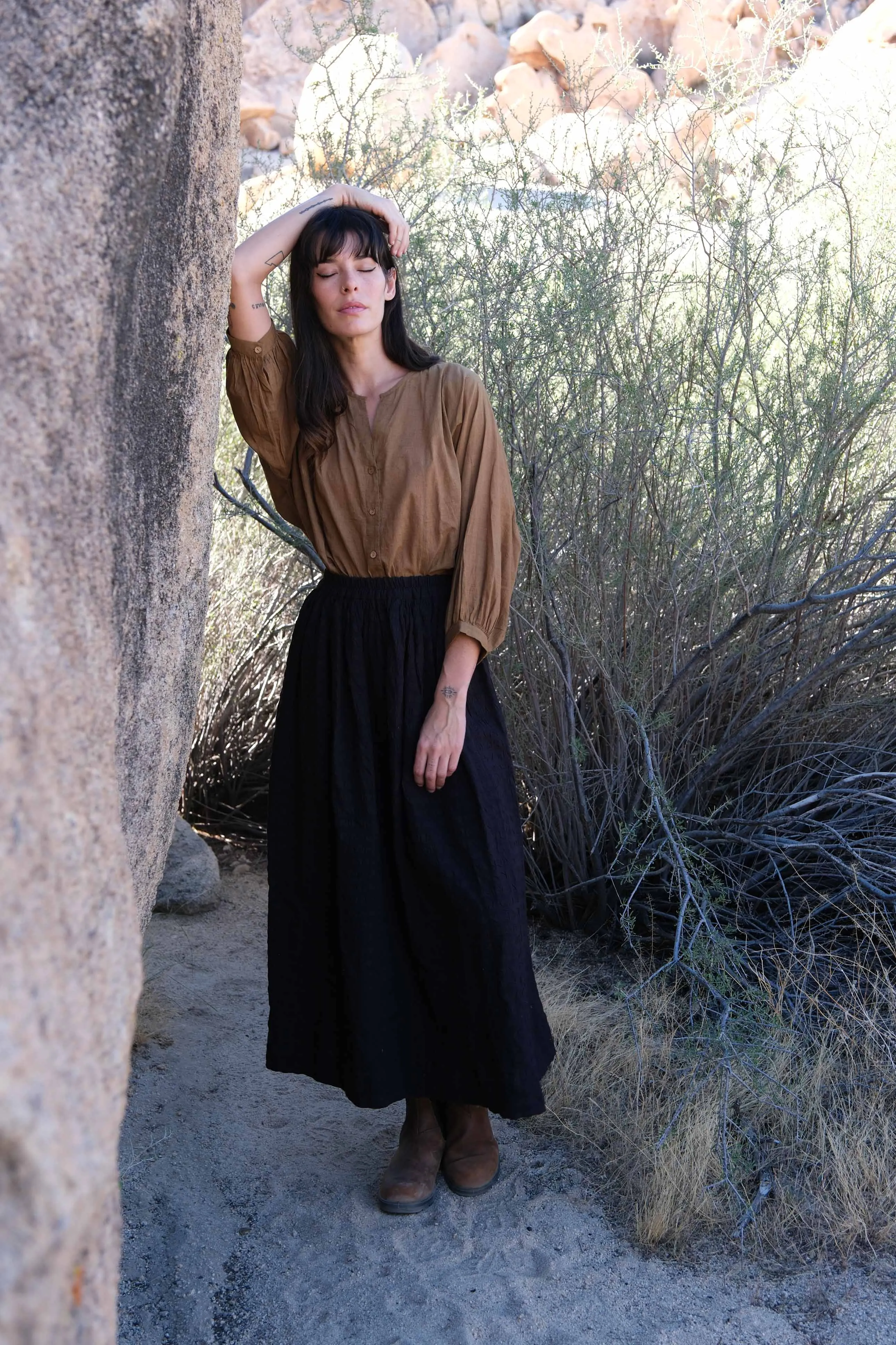 Dusty Brown Oversized Shirt