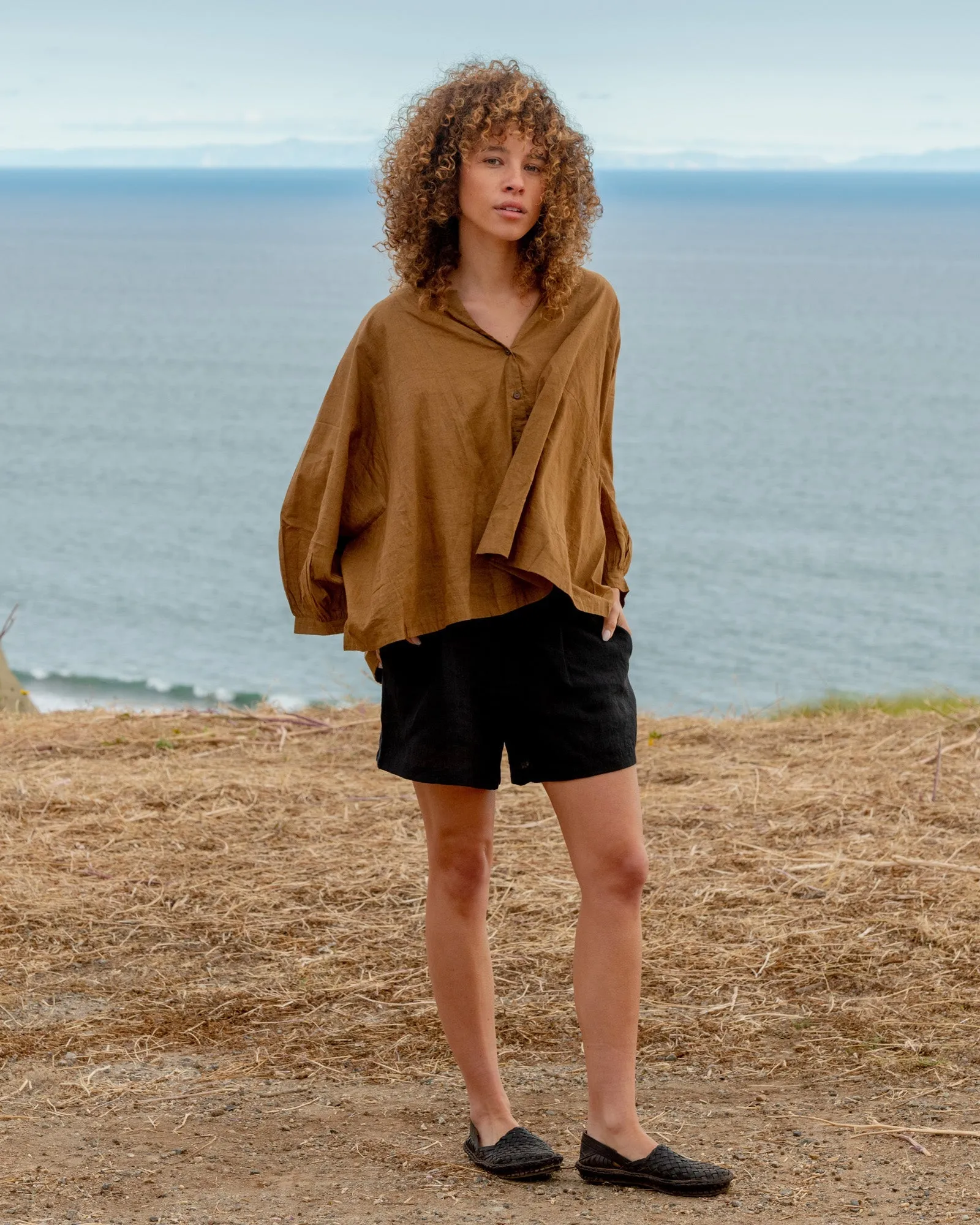 Dusty Brown Oversized Shirt