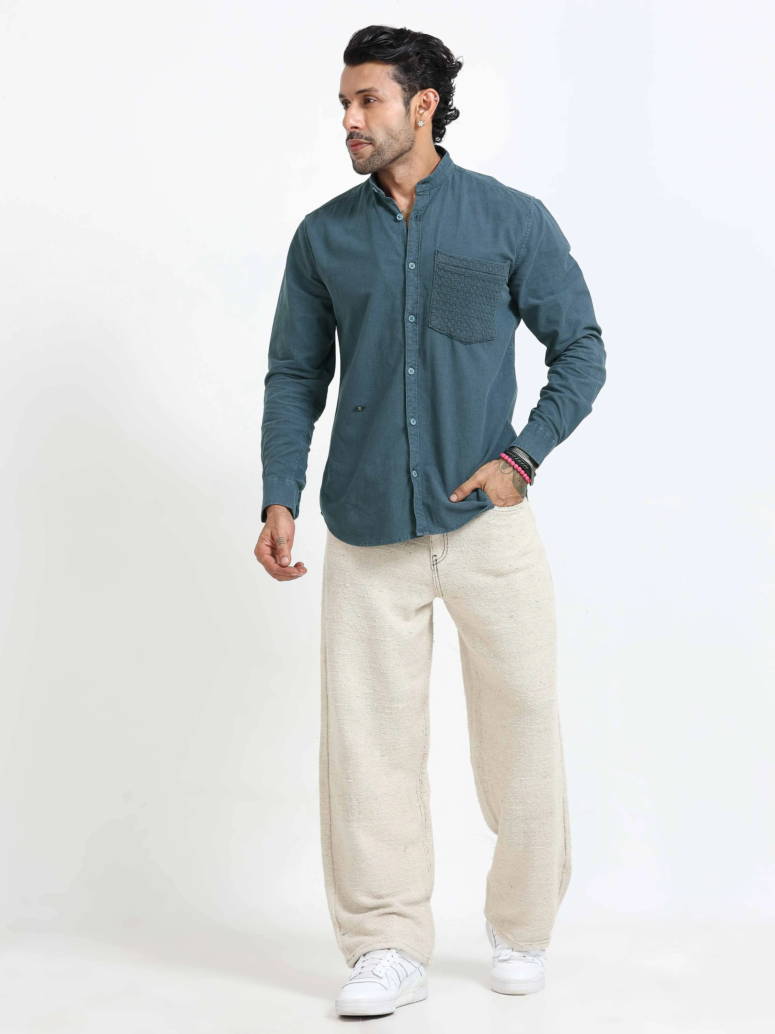 Elevated Essentials Comfort Shirt In Blue