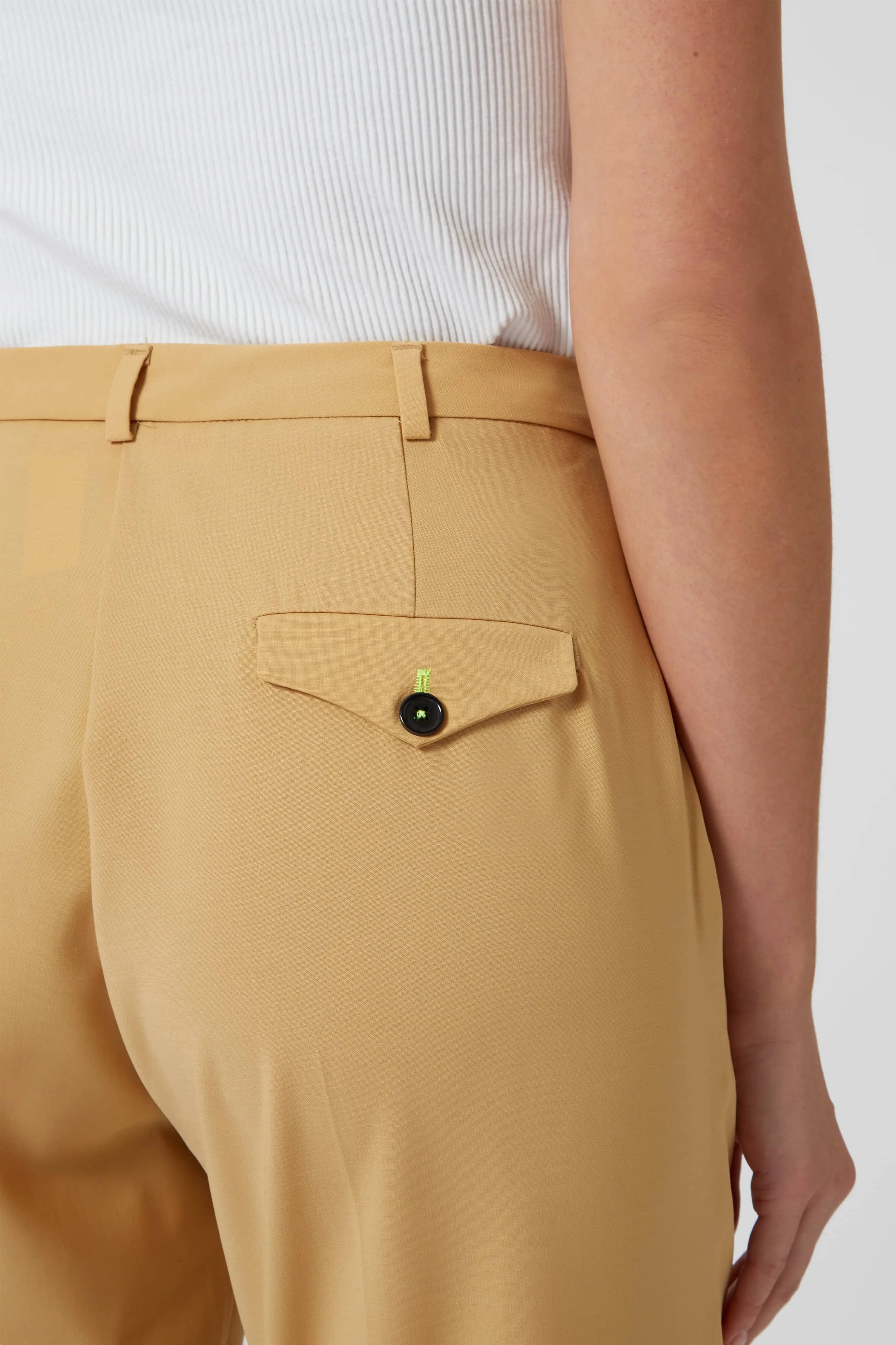 Eliza Skinny Fit Yellow Trousers - ARCHIVE