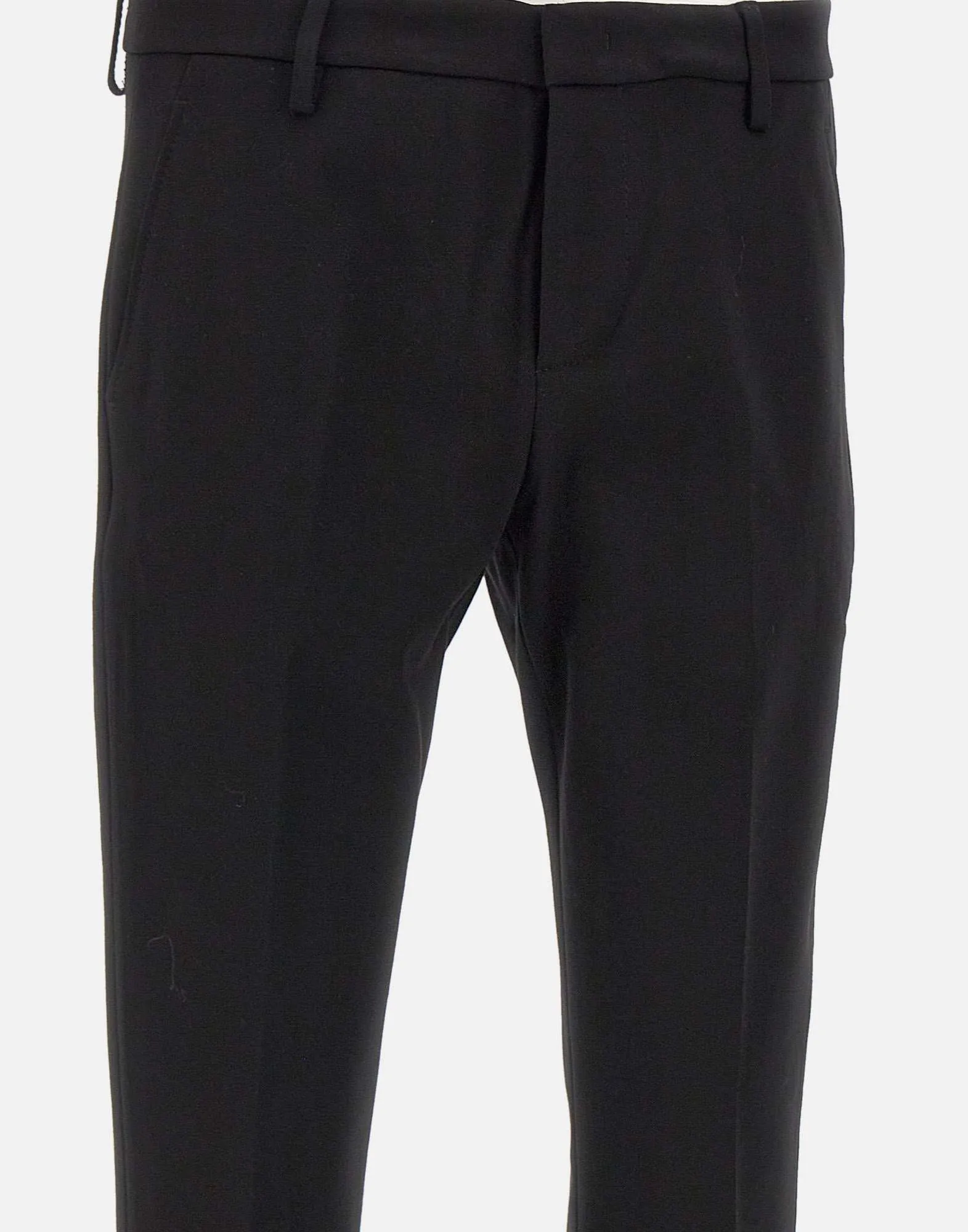 Gaubert Black Viscose Trousers for Men