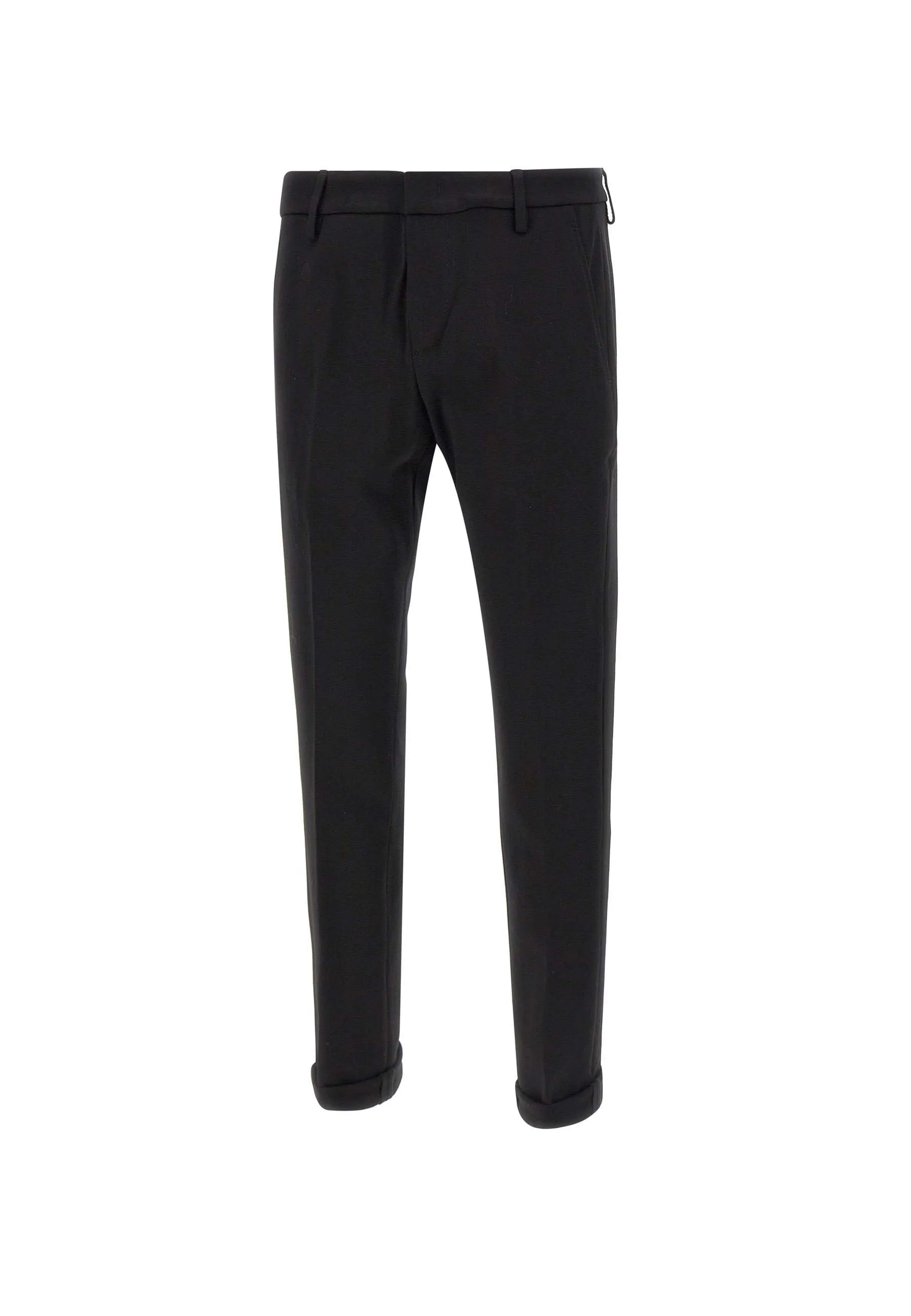 Gaubert Black Viscose Trousers for Men