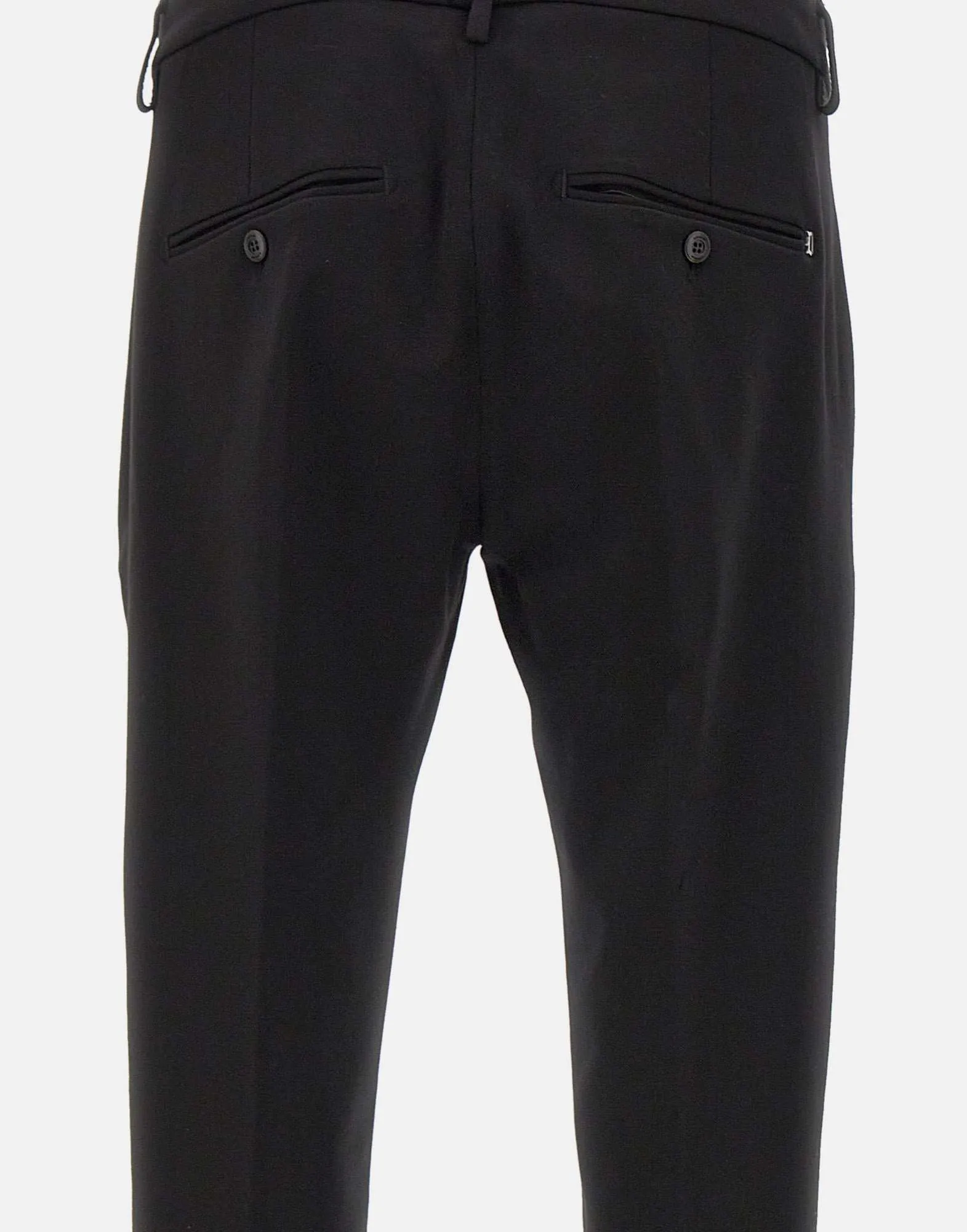 Gaubert Black Viscose Trousers for Men