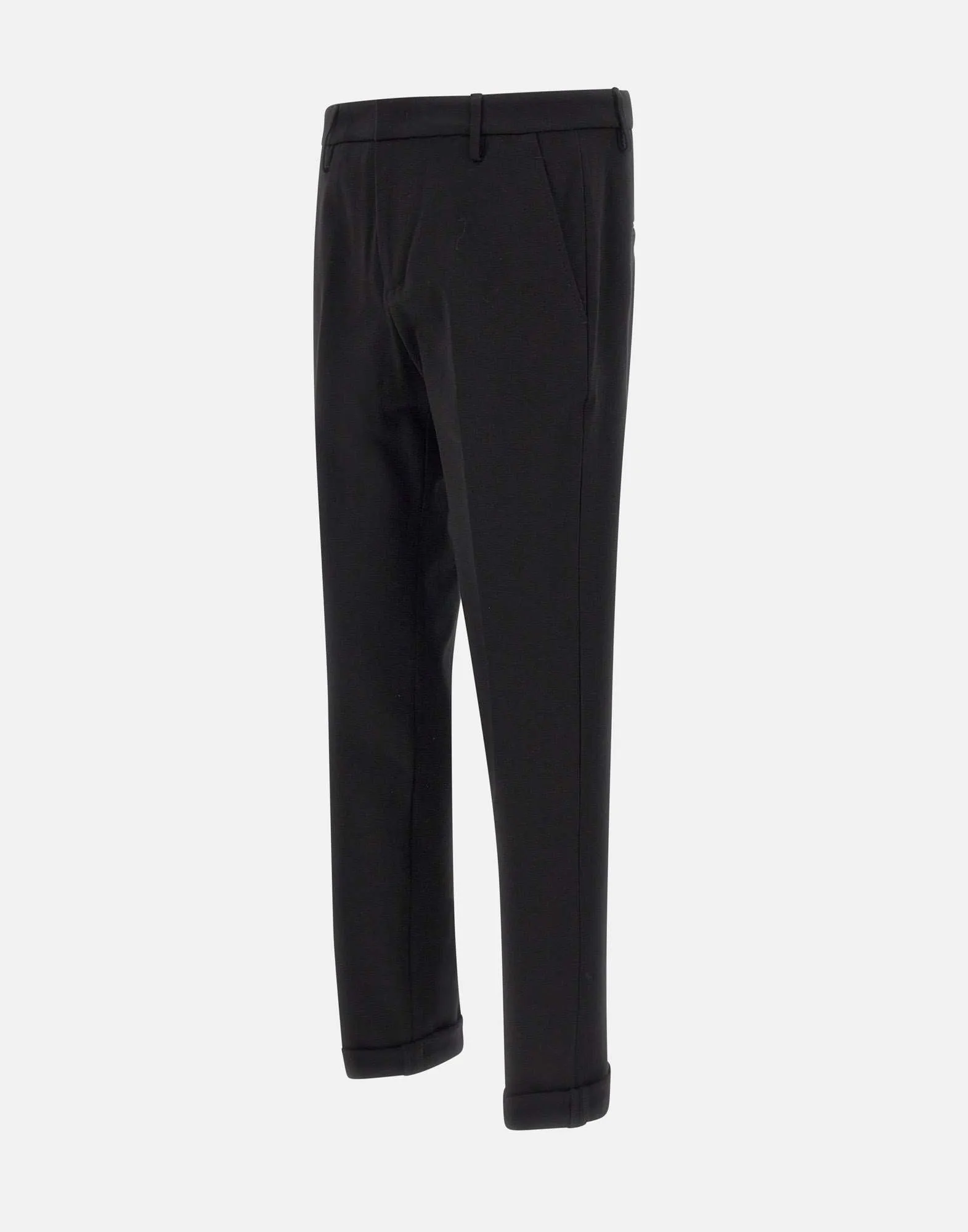 Gaubert Black Viscose Trousers for Men