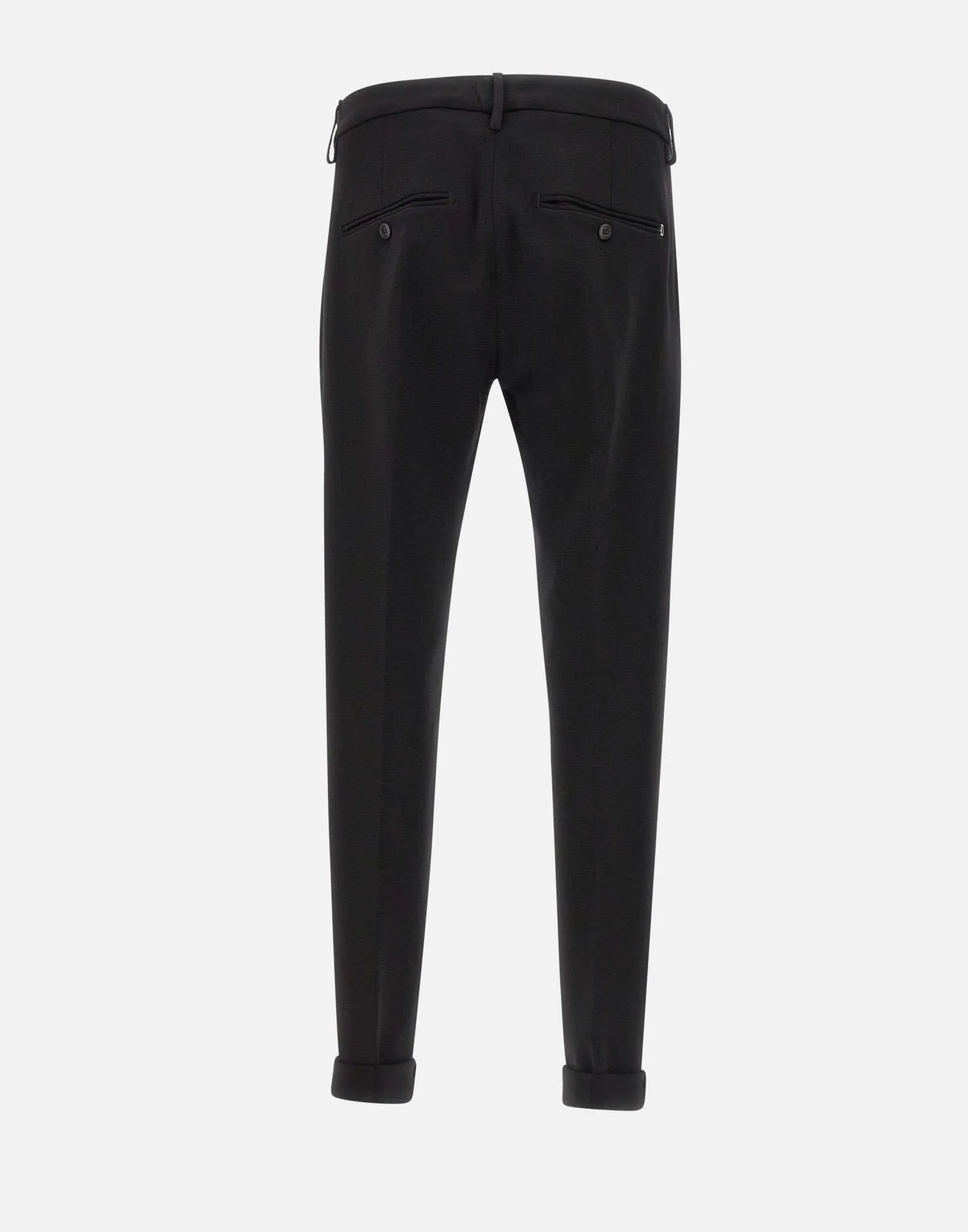 Gaubert Black Viscose Trousers for Men