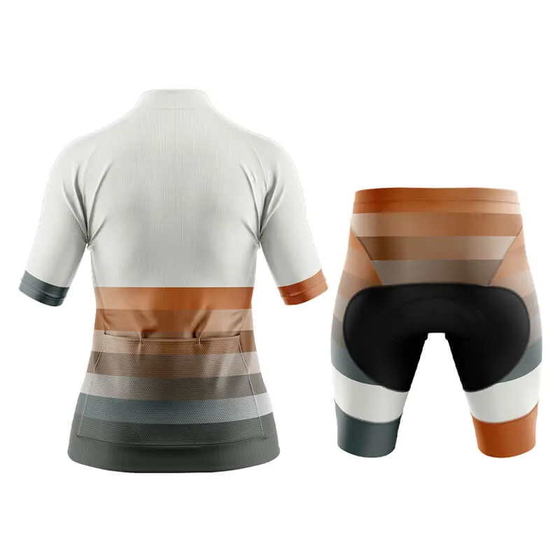 Gradient Frequency Aero Cycling Kit (White-Orange-Grey)