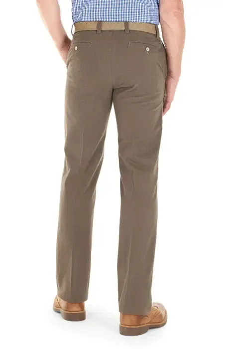 GURTEEN Trousers - Longford Autumn Stretch Cotton Chinos – Acorn