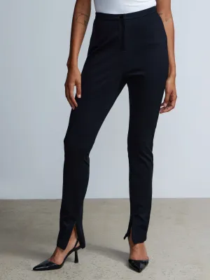 High Rise Slit Pants