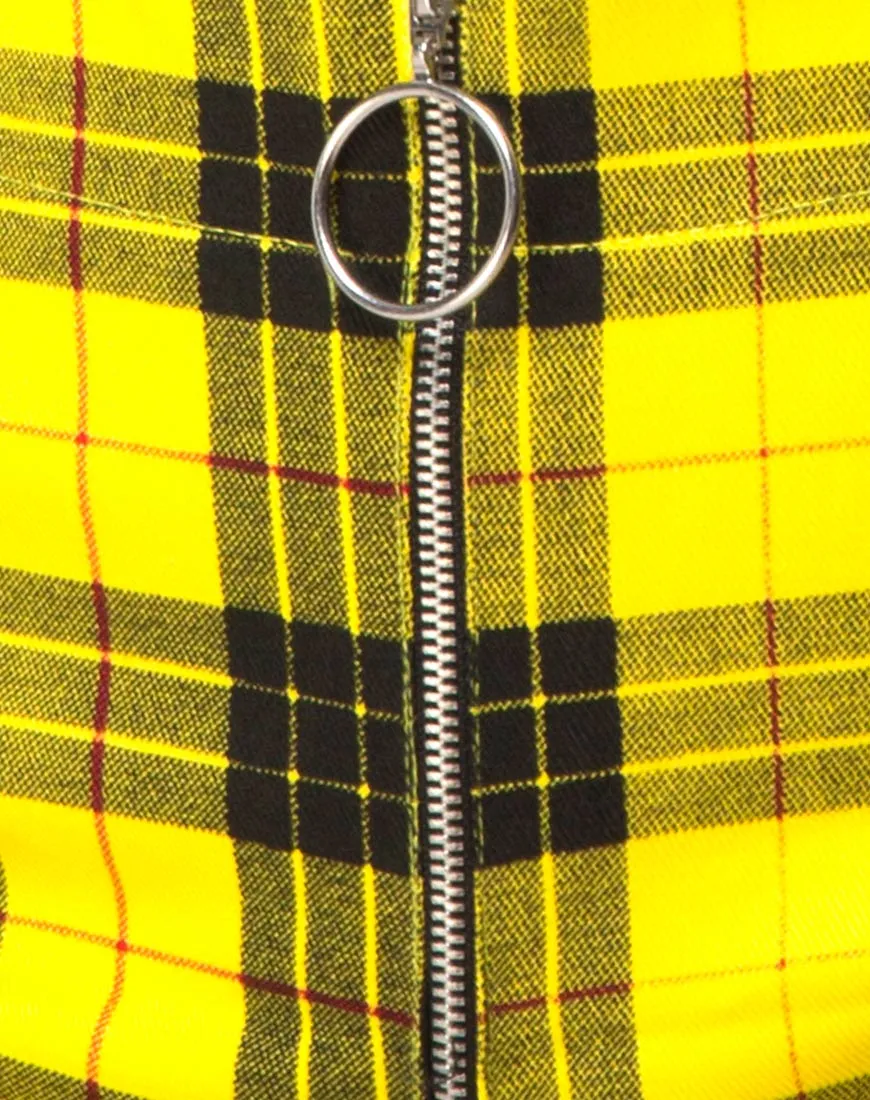 Jolim Tapered Trouser in Winter Plaid Yellow