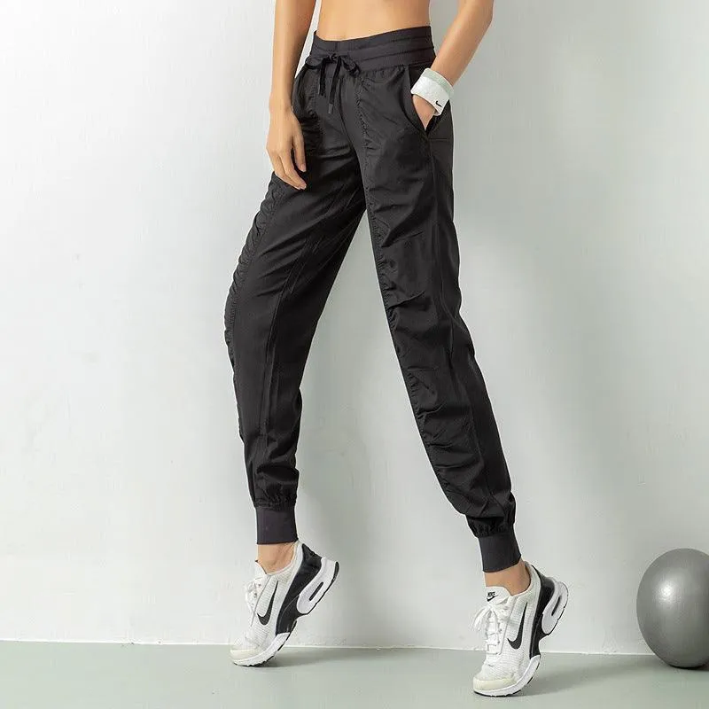 KittenAlarm - Ariella High Waist Solid Sports Jogger Pants