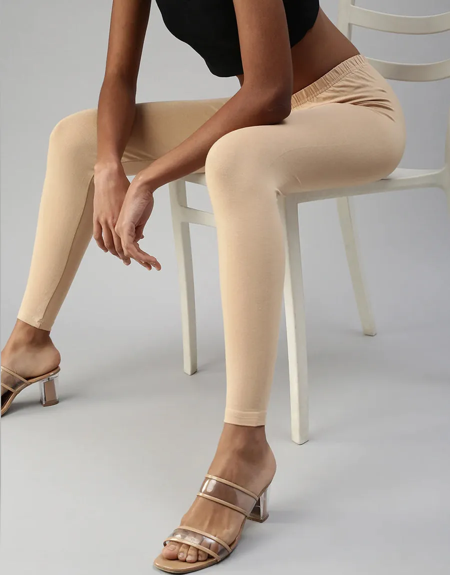 Ladies  Single Jersey Slimfit Legging - SKIN