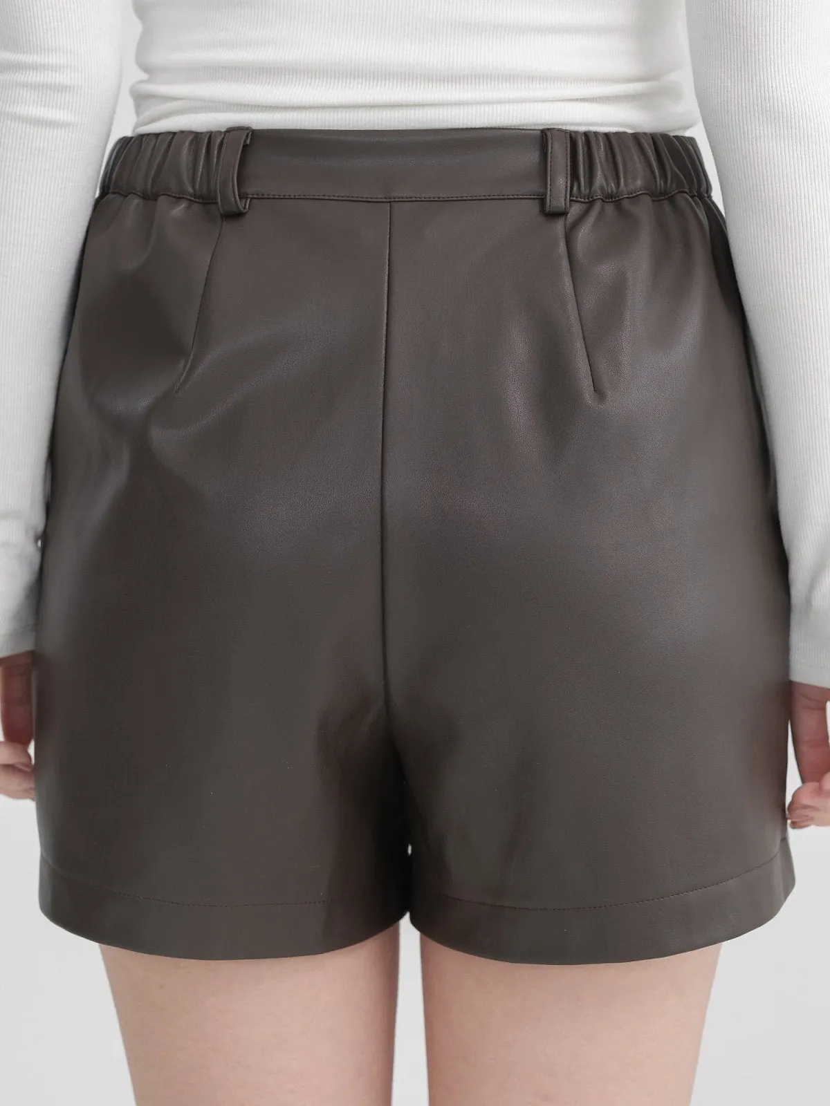 Leanna Leather Shorts