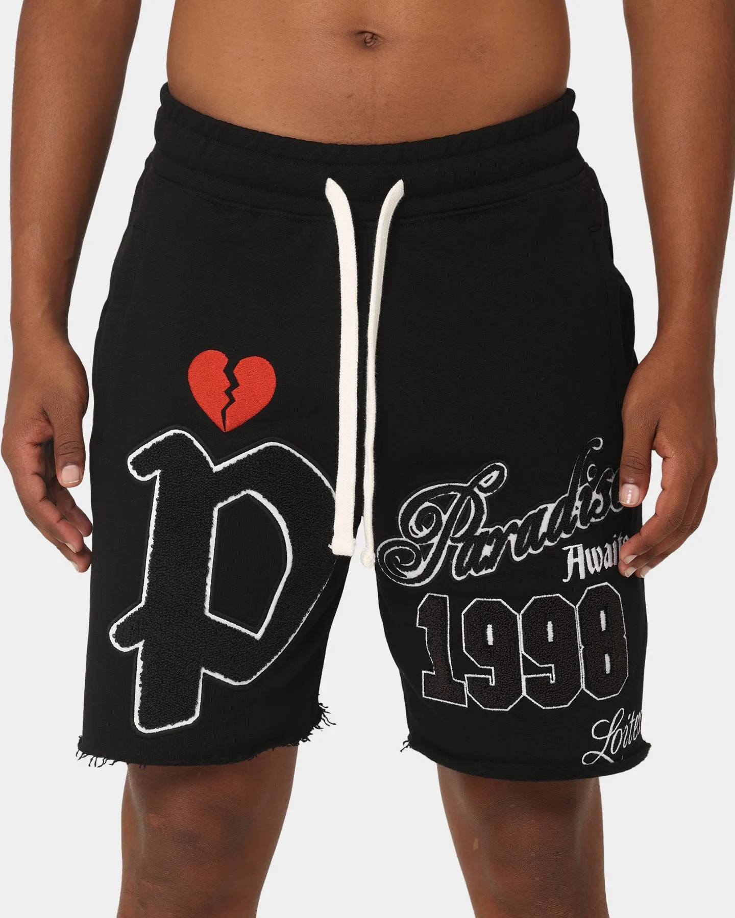 Loiter Paradise Fleece Shorts Black