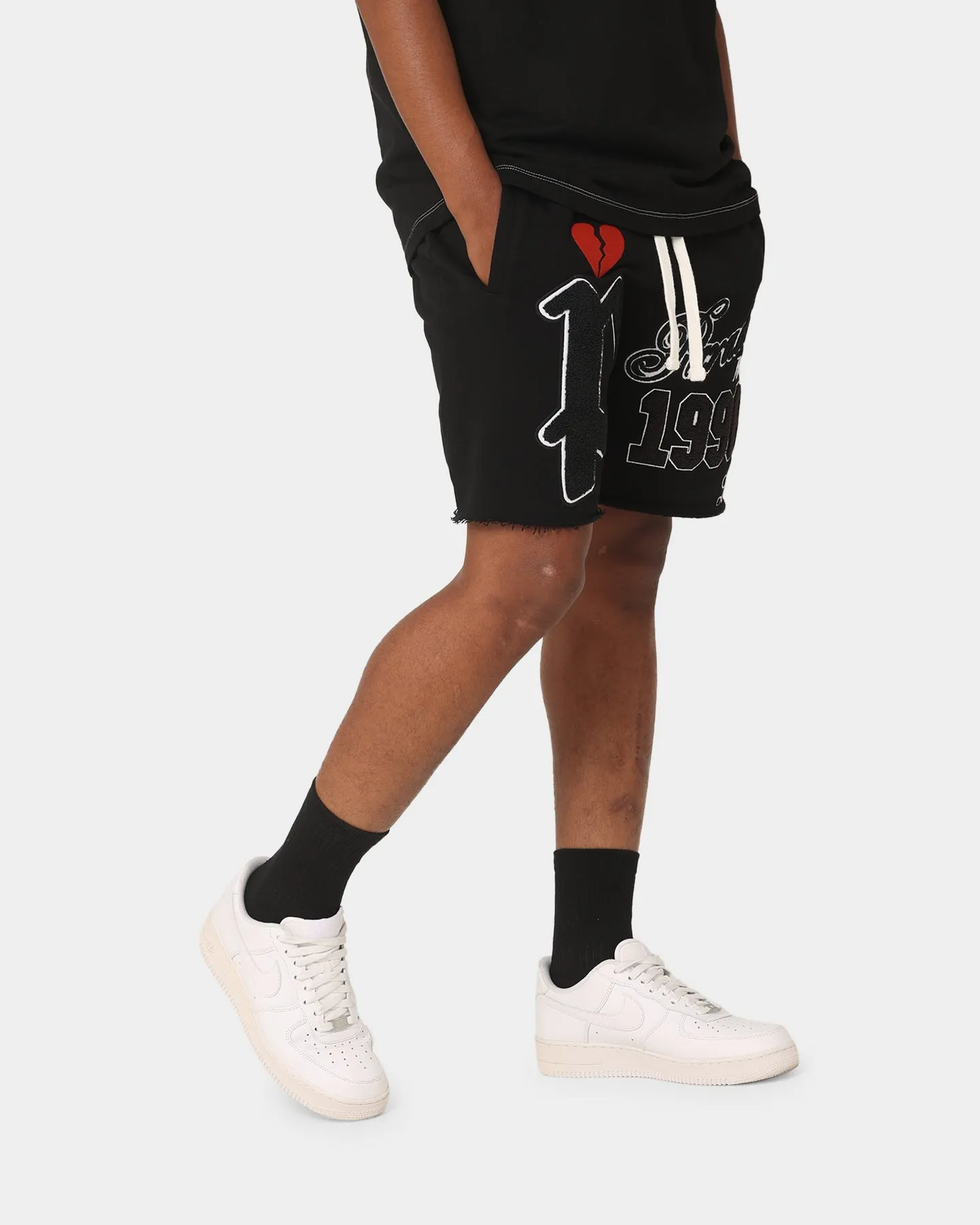 Loiter Paradise Fleece Shorts Black