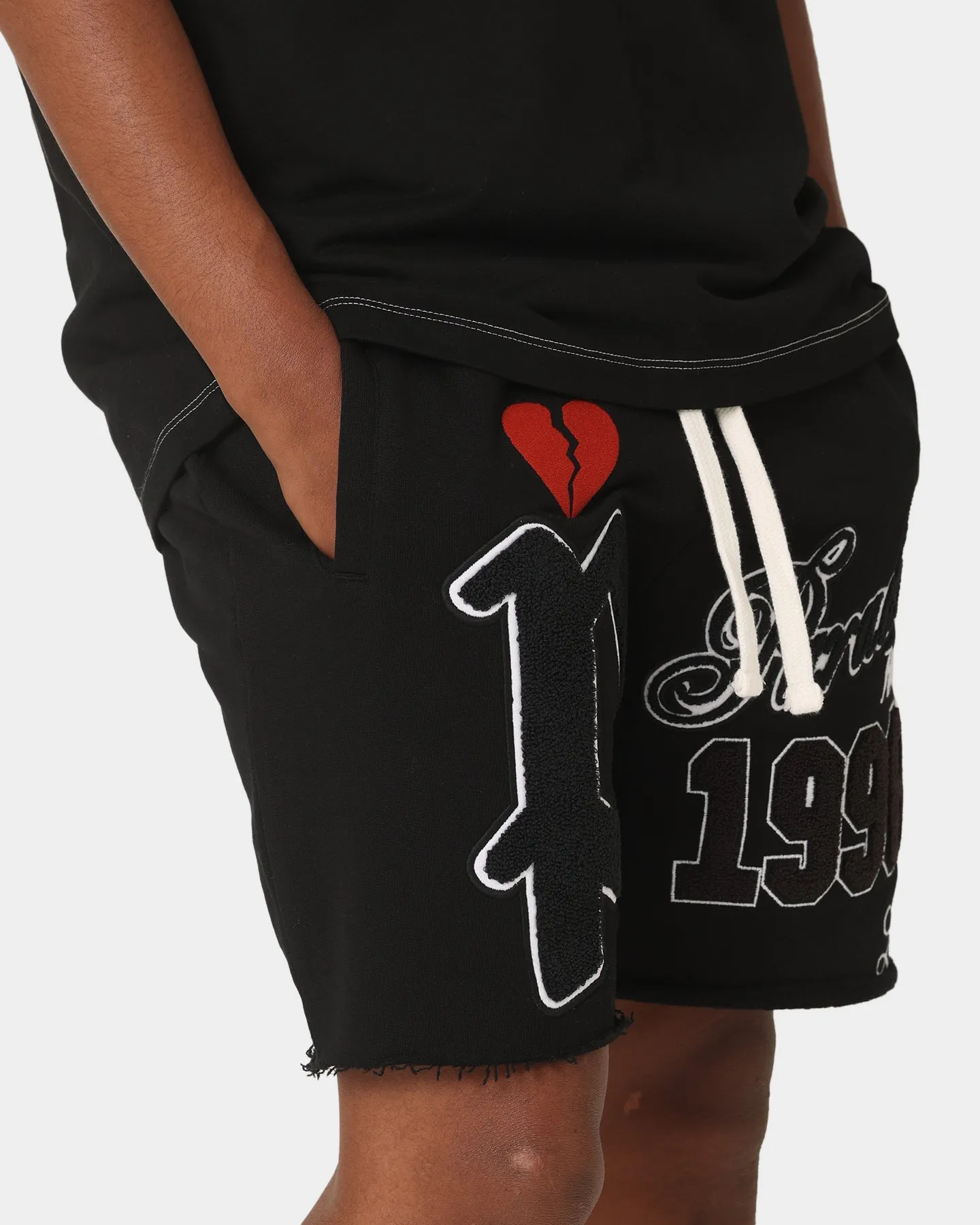 Loiter Paradise Fleece Shorts Black