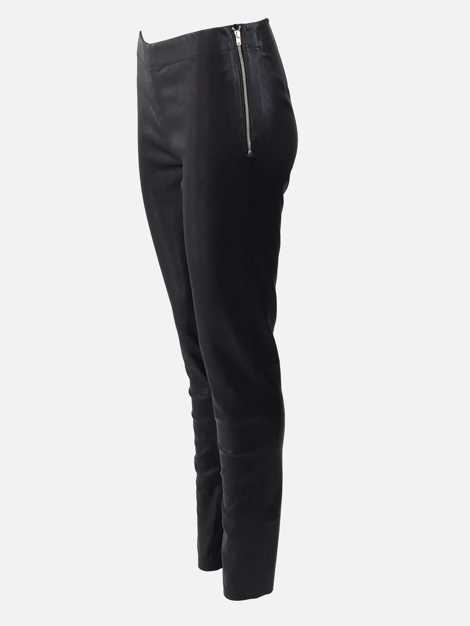 Luna Trousers - Lamb Stretch Leather - Women - Black