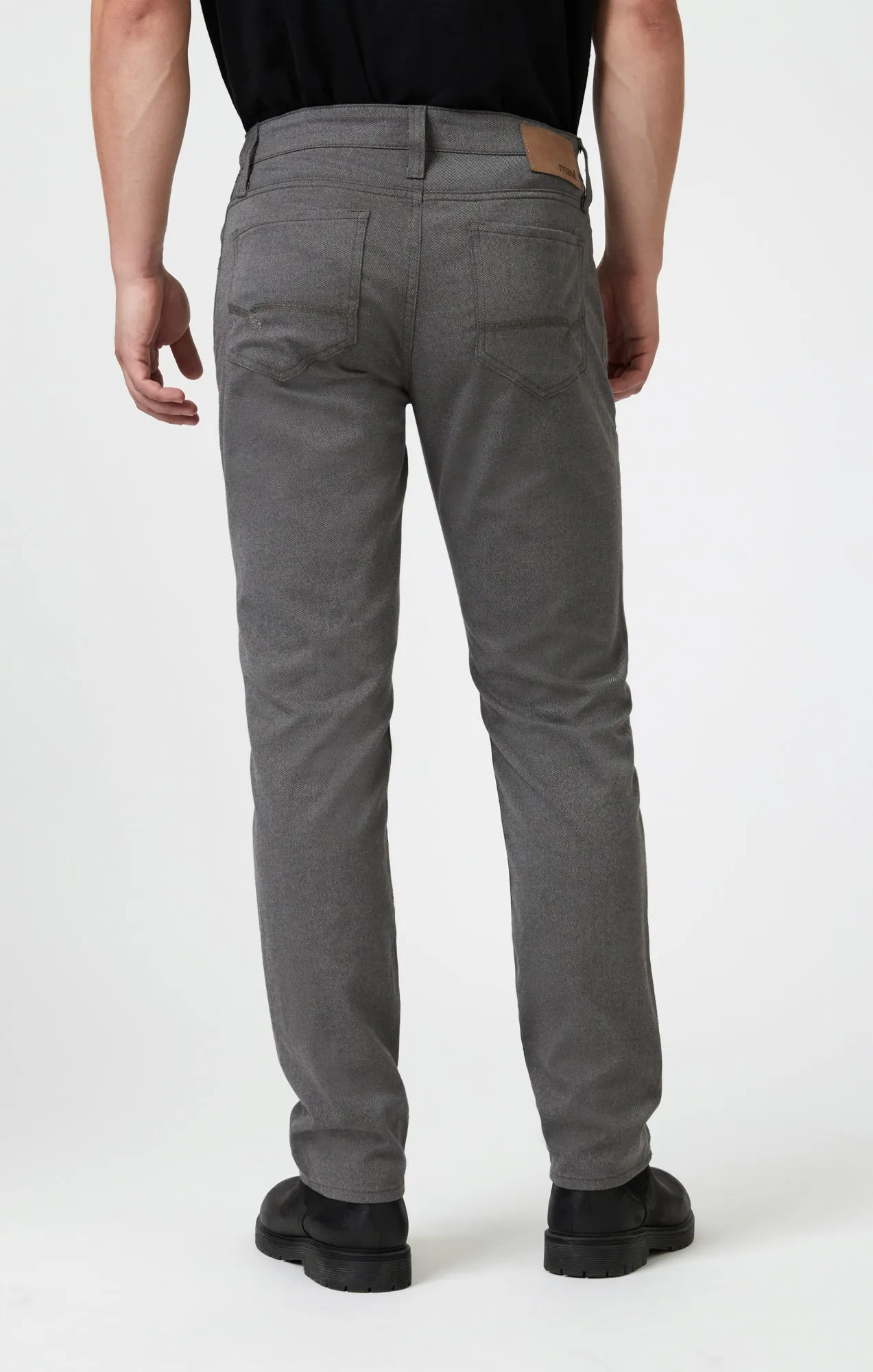 MARCUS SLIM STRAIGHT LEG IN GREY FEATHER TWEED