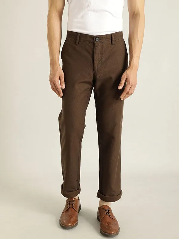 Men Kansas Fit Cotton Trouser