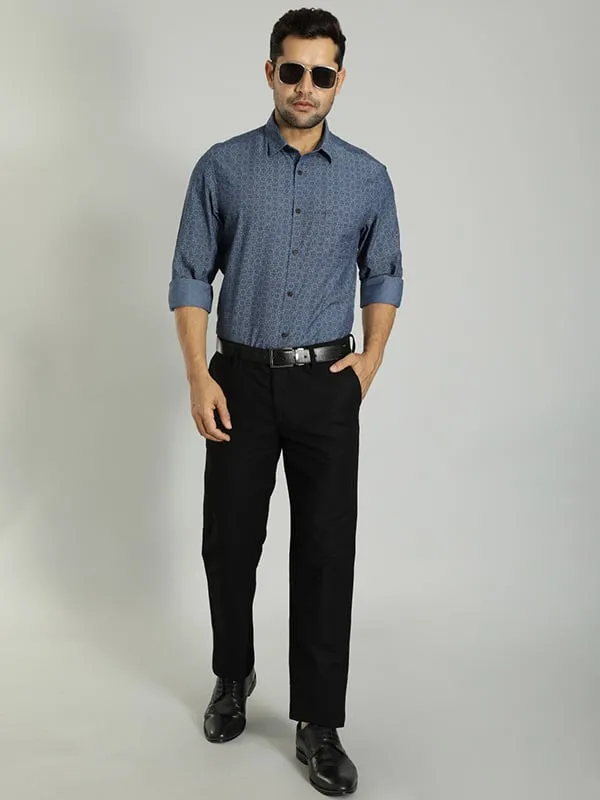 Men Kansas Fit Cotton Trouser