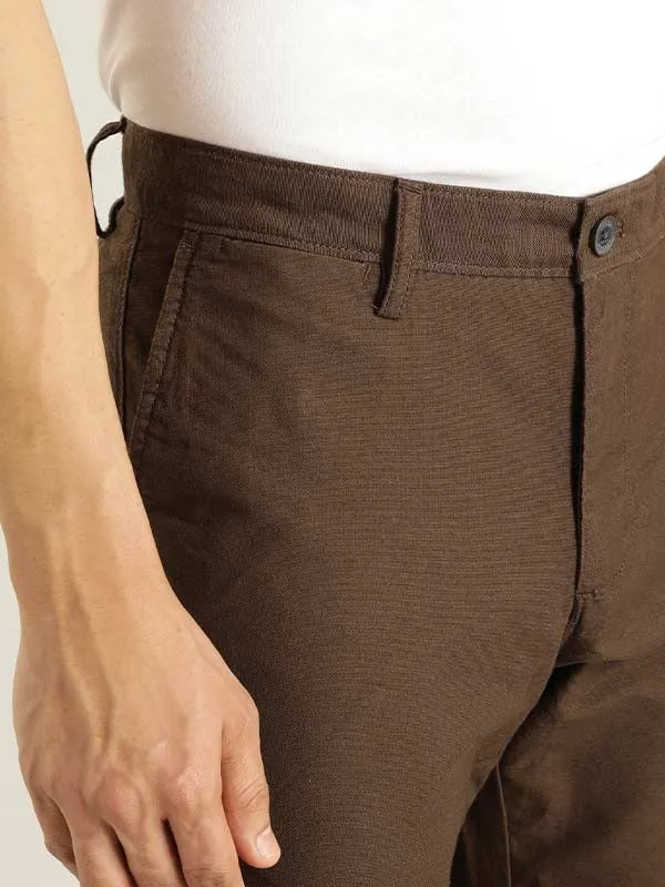 Men Kansas Fit Cotton Trouser