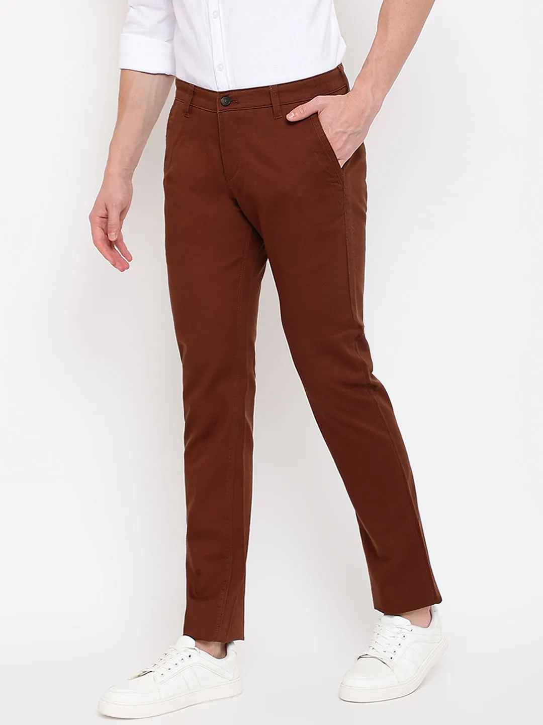 Mens Brown Trouser