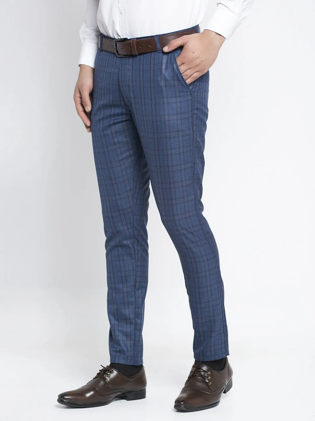 Men's Navy Formal Trousers ( FGP 261Navy ) - Jainish