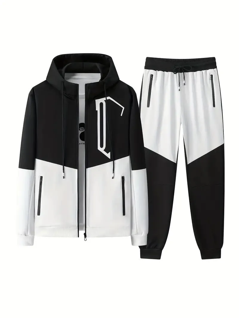 Men's Patchwork Sports Suit