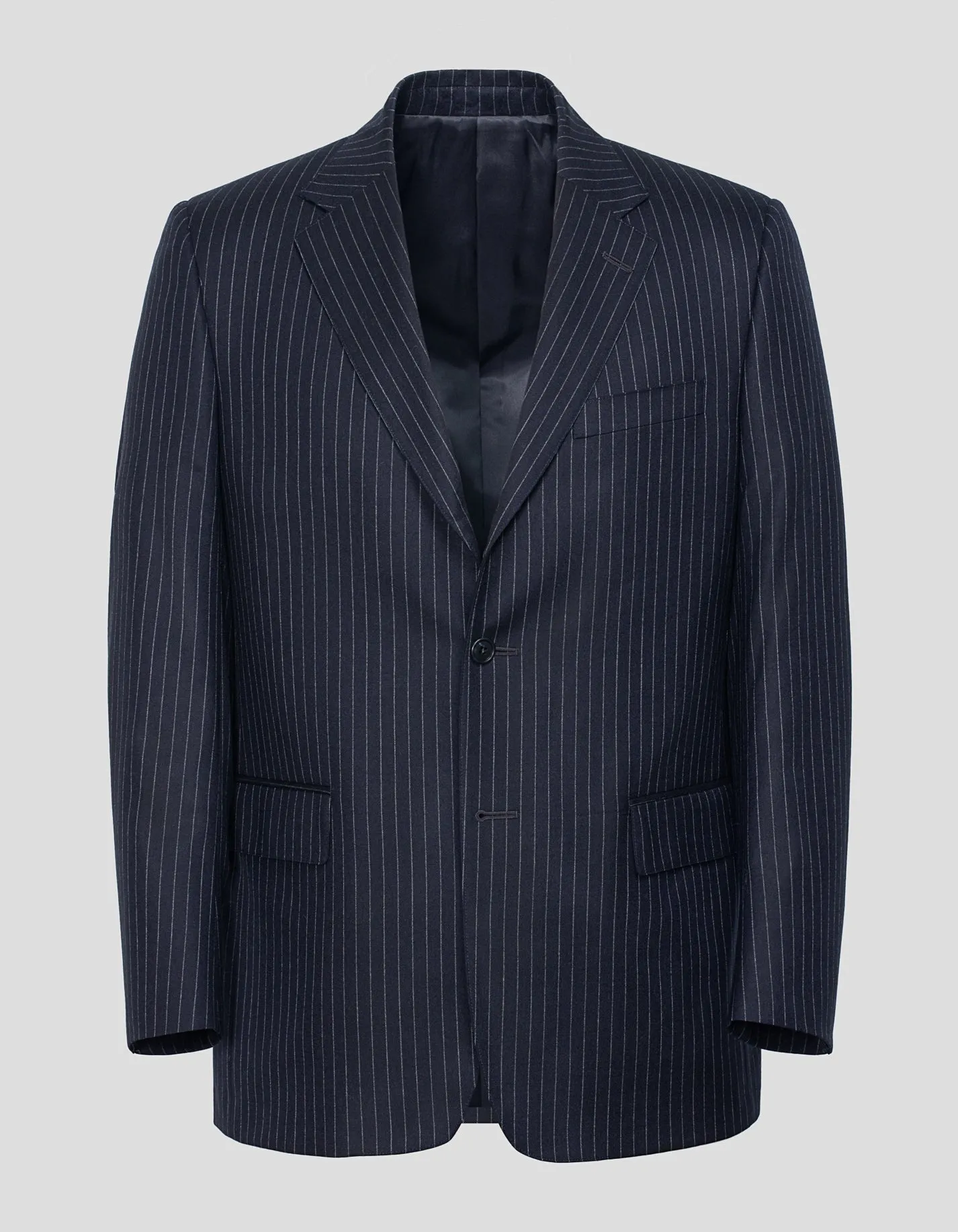 NAVY CHALKSTRIPE FLANNEL SUIT - MTO