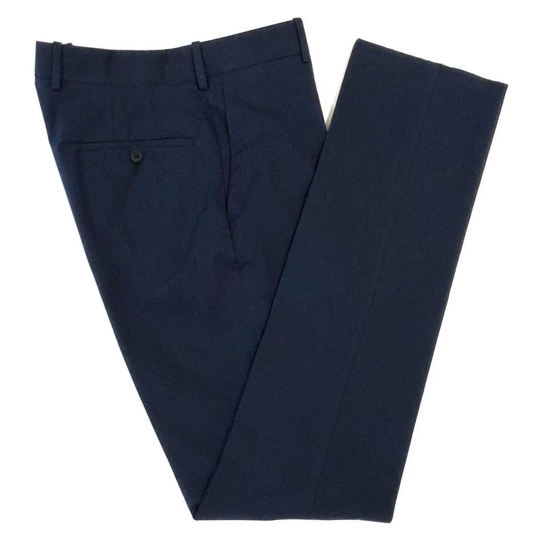 Navy Cotton Stretch Trouser