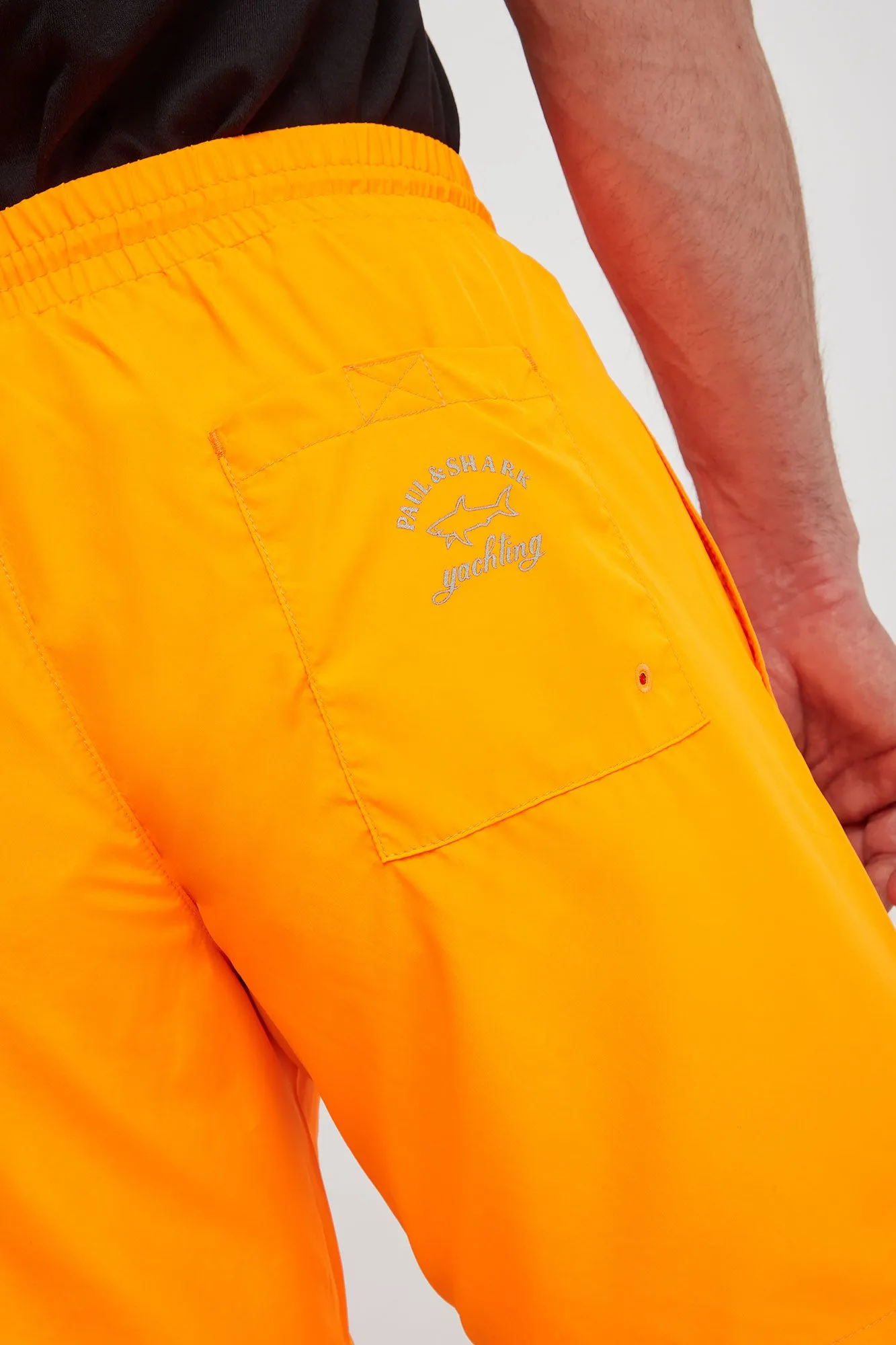 Orange Swim Shorts w/ Reflective Logo - PAUL & SHARK