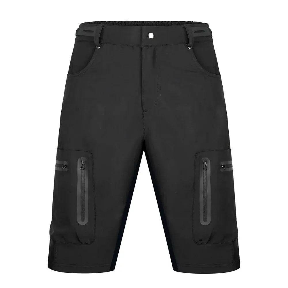 Outdoor Sports Cycling Shorts MTB Downhill Trousers Mountain Bike Bicycle Shorts Zipper Pockets Loose Fit Shorts